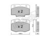 fri.tech. 940.0 Brake Pad Set, disc brake